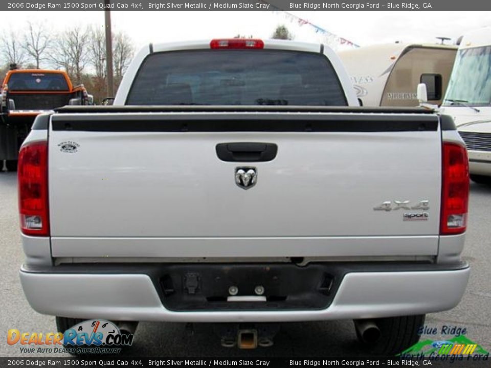 2006 Dodge Ram 1500 Sport Quad Cab 4x4 Bright Silver Metallic / Medium Slate Gray Photo #4