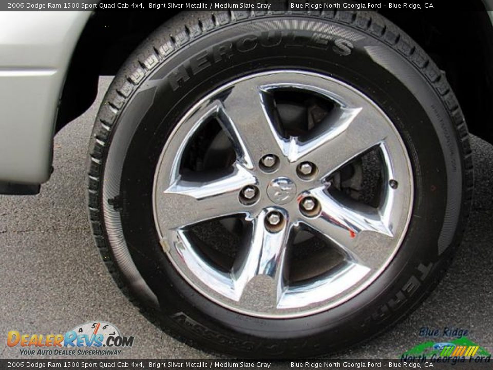 2006 Dodge Ram 1500 Sport Quad Cab 4x4 Bright Silver Metallic / Medium Slate Gray Photo #9