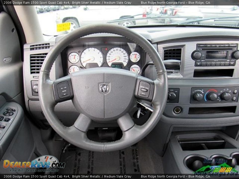 2006 Dodge Ram 1500 Sport Quad Cab 4x4 Bright Silver Metallic / Medium Slate Gray Photo #17