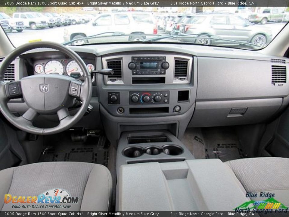 2006 Dodge Ram 1500 Sport Quad Cab 4x4 Bright Silver Metallic / Medium Slate Gray Photo #18