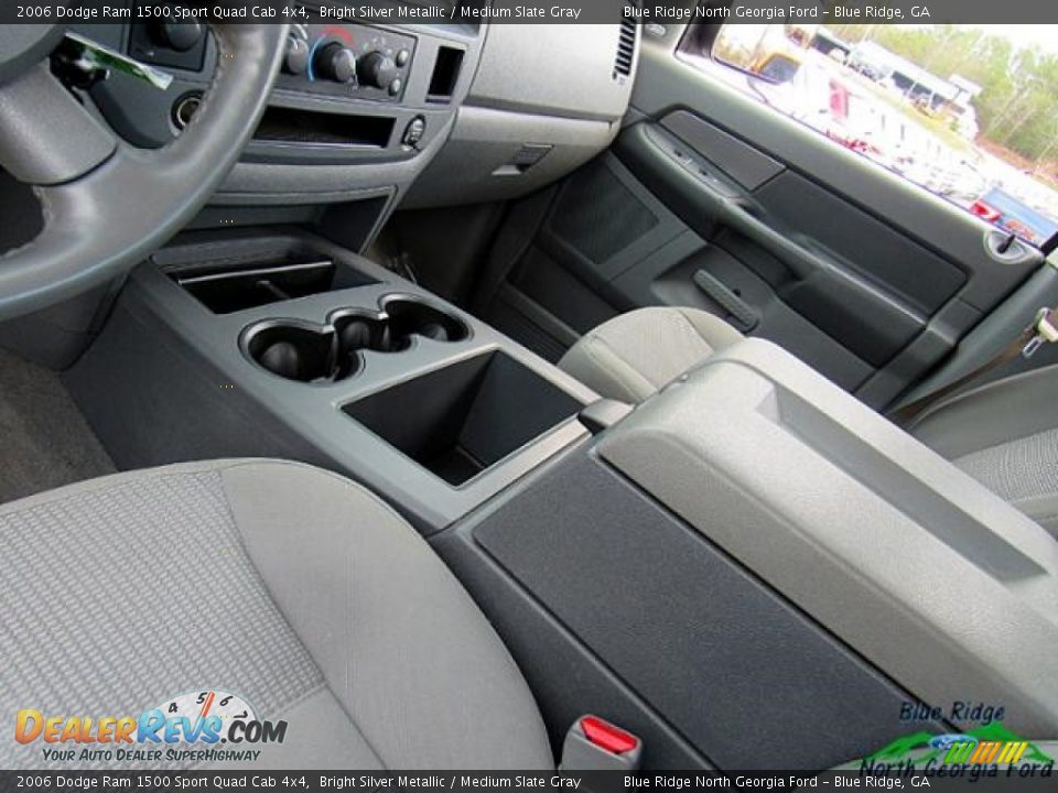 2006 Dodge Ram 1500 Sport Quad Cab 4x4 Bright Silver Metallic / Medium Slate Gray Photo #26