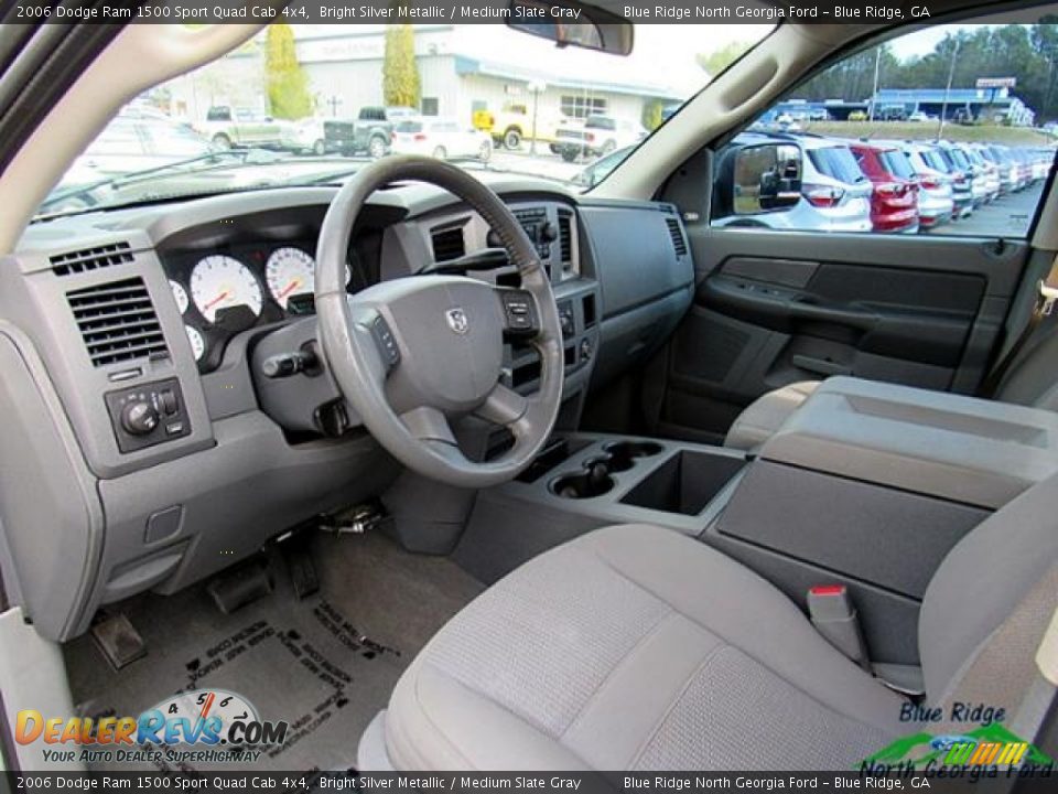 2006 Dodge Ram 1500 Sport Quad Cab 4x4 Bright Silver Metallic / Medium Slate Gray Photo #29