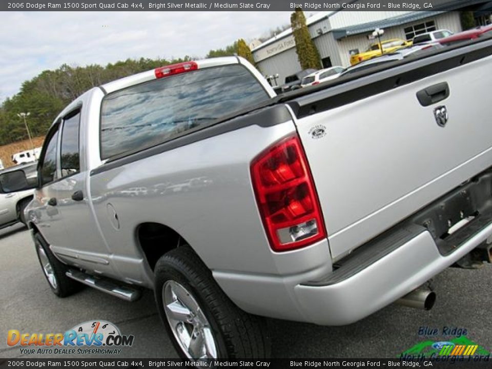 2006 Dodge Ram 1500 Sport Quad Cab 4x4 Bright Silver Metallic / Medium Slate Gray Photo #36