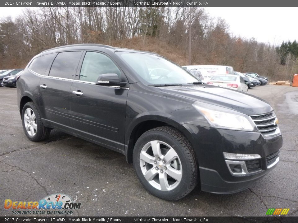 2017 Chevrolet Traverse LT AWD Mosaic Black Metallic / Ebony Photo #3