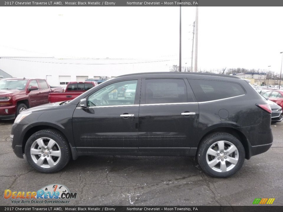 2017 Chevrolet Traverse LT AWD Mosaic Black Metallic / Ebony Photo #8
