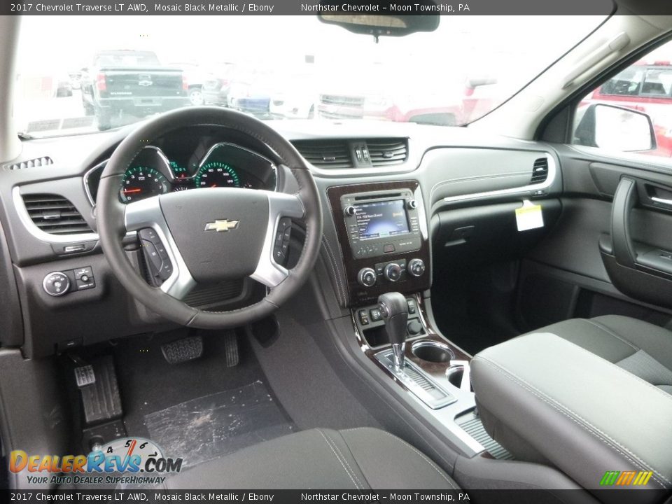 2017 Chevrolet Traverse LT AWD Mosaic Black Metallic / Ebony Photo #13