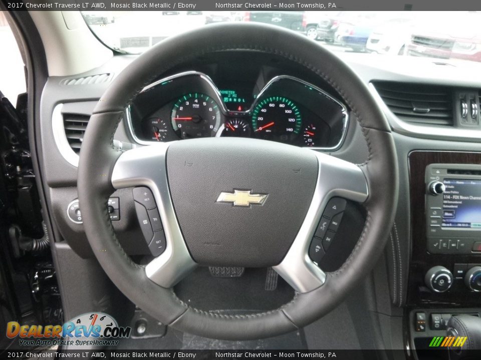 2017 Chevrolet Traverse LT AWD Mosaic Black Metallic / Ebony Photo #17
