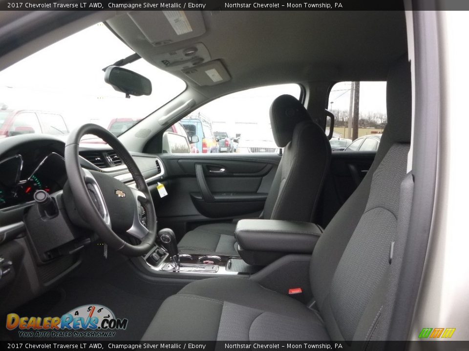 2017 Chevrolet Traverse LT AWD Champagne Silver Metallic / Ebony Photo #10