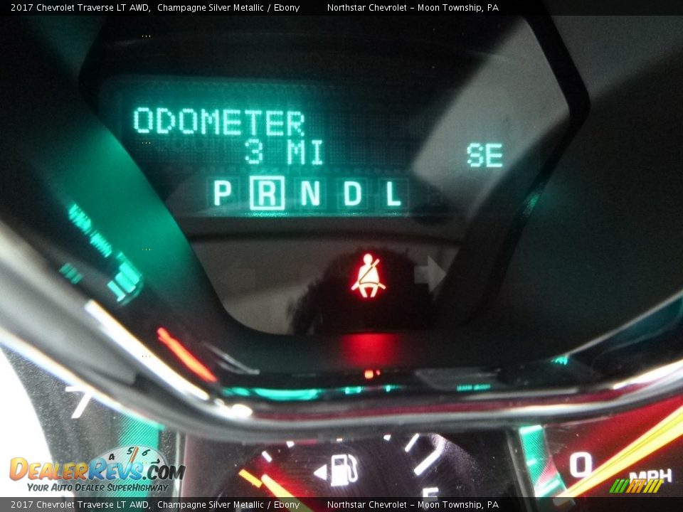 2017 Chevrolet Traverse LT AWD Champagne Silver Metallic / Ebony Photo #20