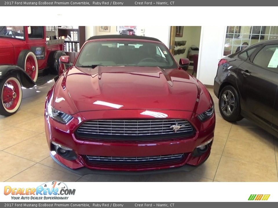 2017 Ford Mustang EcoBoost Premium Convertible Ruby Red / Ebony Photo #2