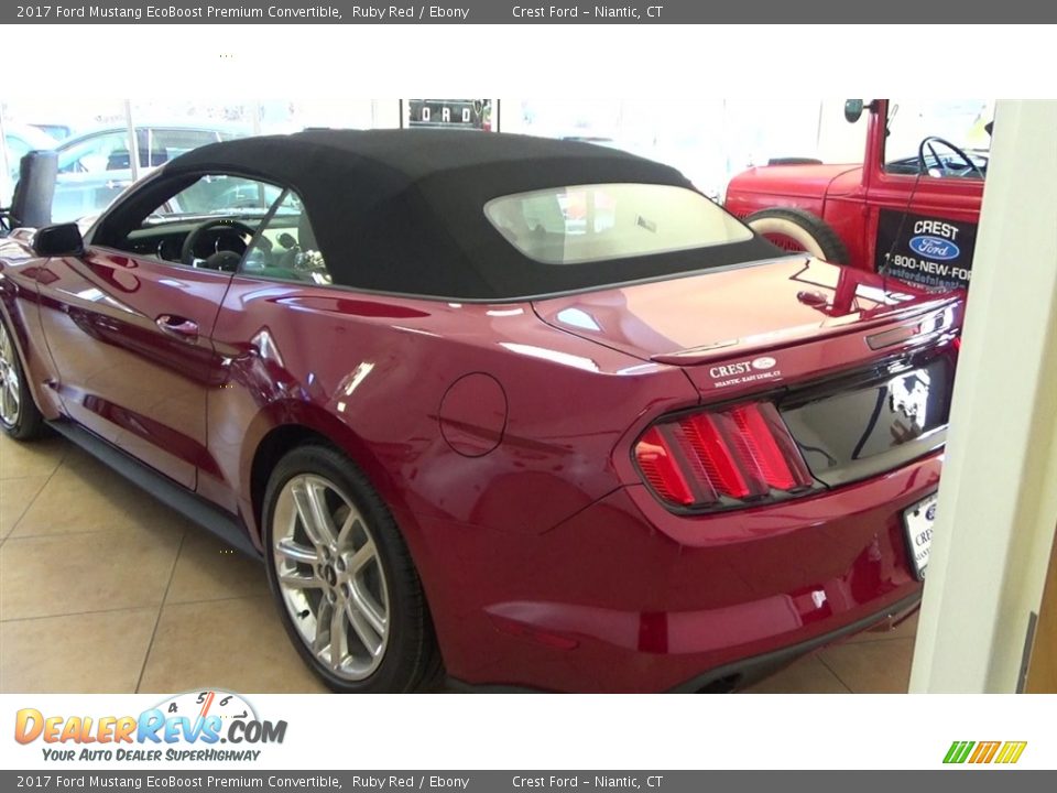 2017 Ford Mustang EcoBoost Premium Convertible Ruby Red / Ebony Photo #4