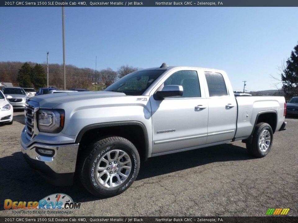 Front 3/4 View of 2017 GMC Sierra 1500 SLE Double Cab 4WD Photo #1