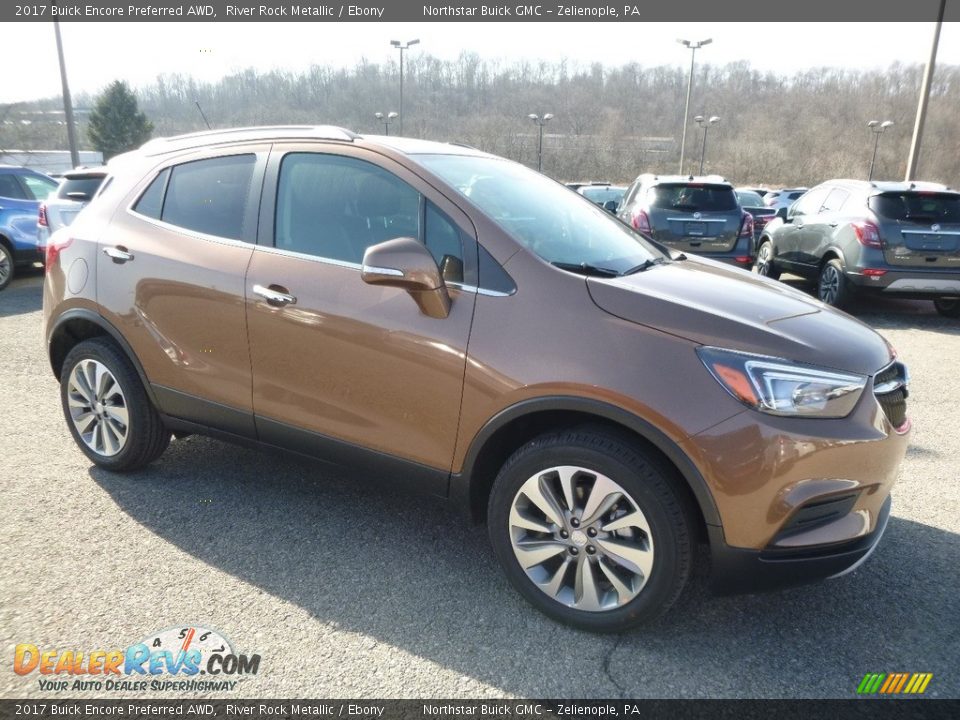2017 Buick Encore Preferred AWD River Rock Metallic / Ebony Photo #3