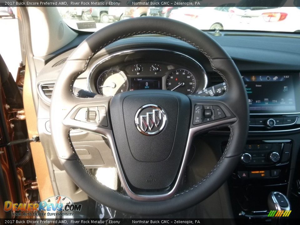 2017 Buick Encore Preferred AWD River Rock Metallic / Ebony Photo #17