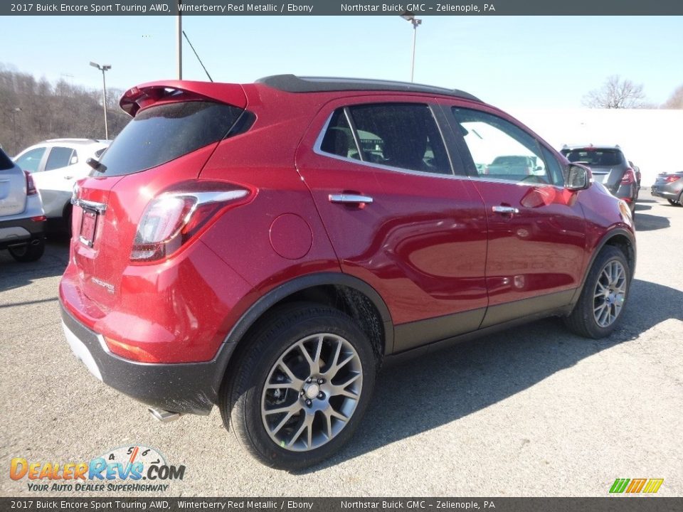 2017 Buick Encore Sport Touring AWD Winterberry Red Metallic / Ebony Photo #5