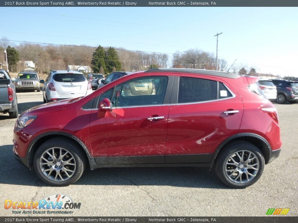 2017 Buick Encore Sport Touring AWD Winterberry Red Metallic / Ebony Photo #8