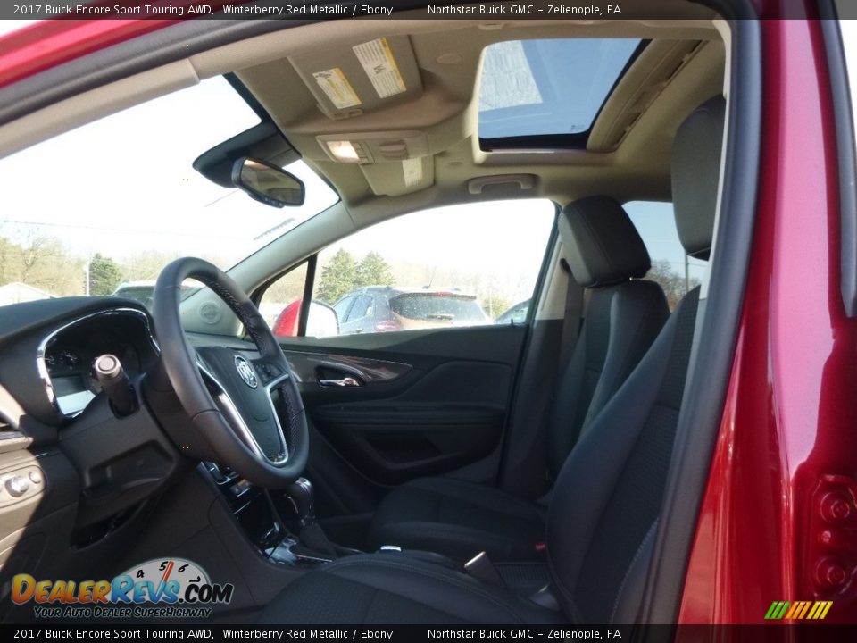 2017 Buick Encore Sport Touring AWD Winterberry Red Metallic / Ebony Photo #10