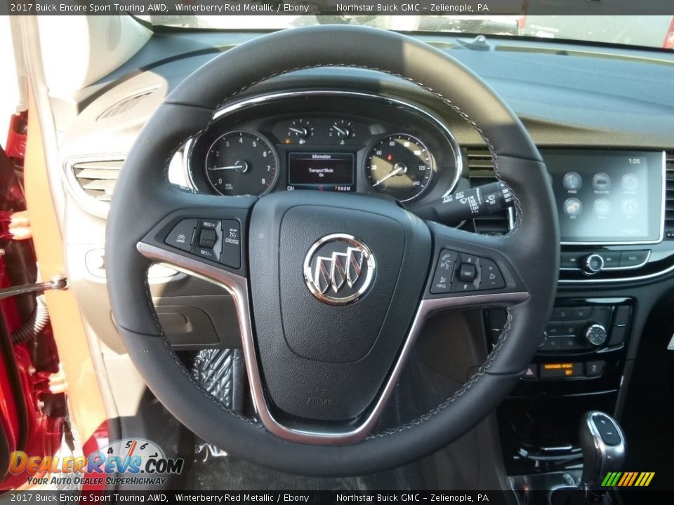 2017 Buick Encore Sport Touring AWD Winterberry Red Metallic / Ebony Photo #17
