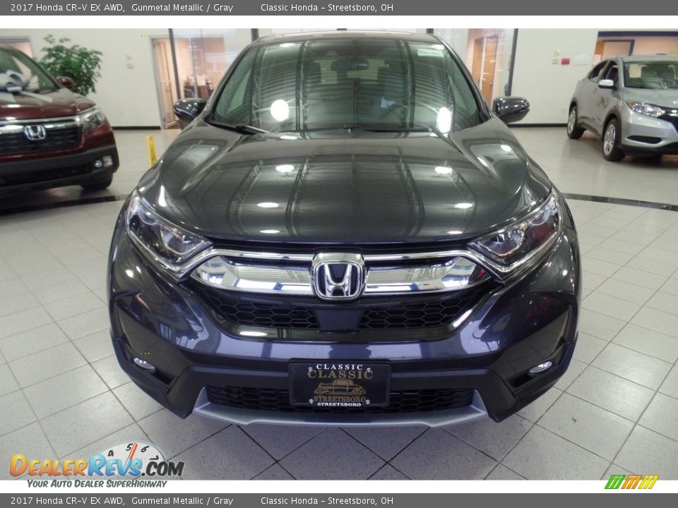 2017 Honda CR-V EX AWD Gunmetal Metallic / Gray Photo #3