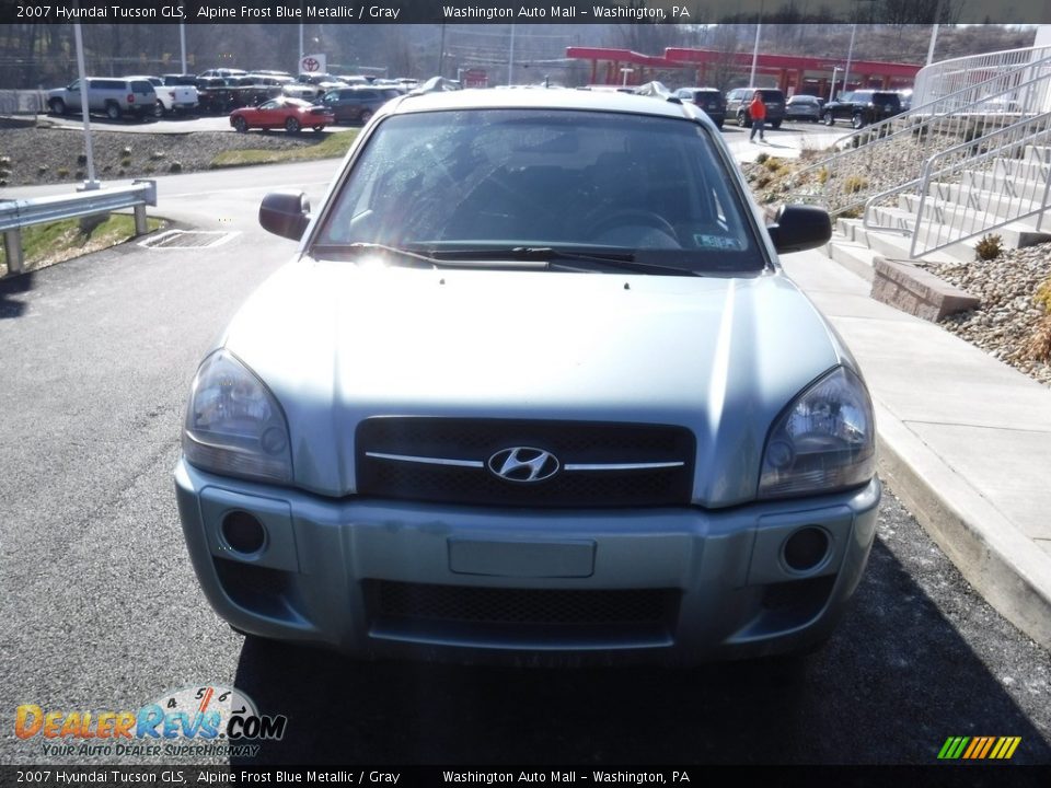 2007 Hyundai Tucson GLS Alpine Frost Blue Metallic / Gray Photo #4