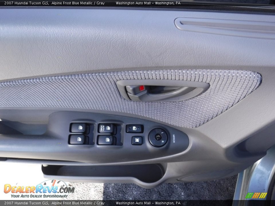 2007 Hyundai Tucson GLS Alpine Frost Blue Metallic / Gray Photo #13