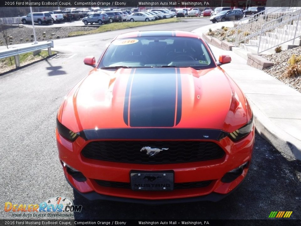 2016 Ford Mustang EcoBoost Coupe Competition Orange / Ebony Photo #3