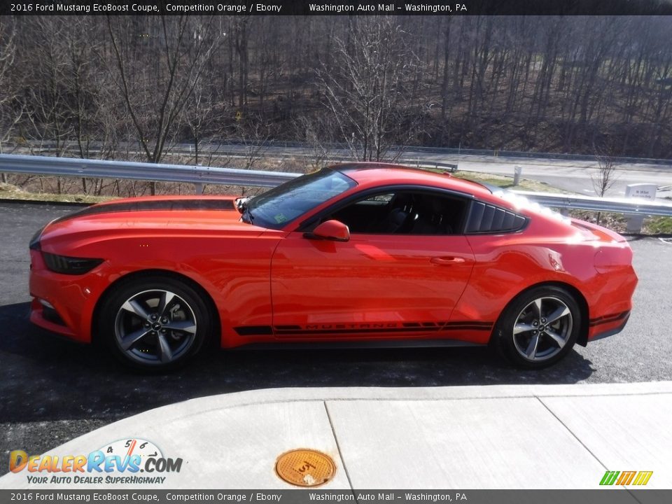 2016 Ford Mustang EcoBoost Coupe Competition Orange / Ebony Photo #4