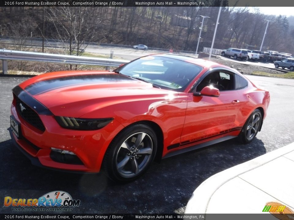 2016 Ford Mustang EcoBoost Coupe Competition Orange / Ebony Photo #5