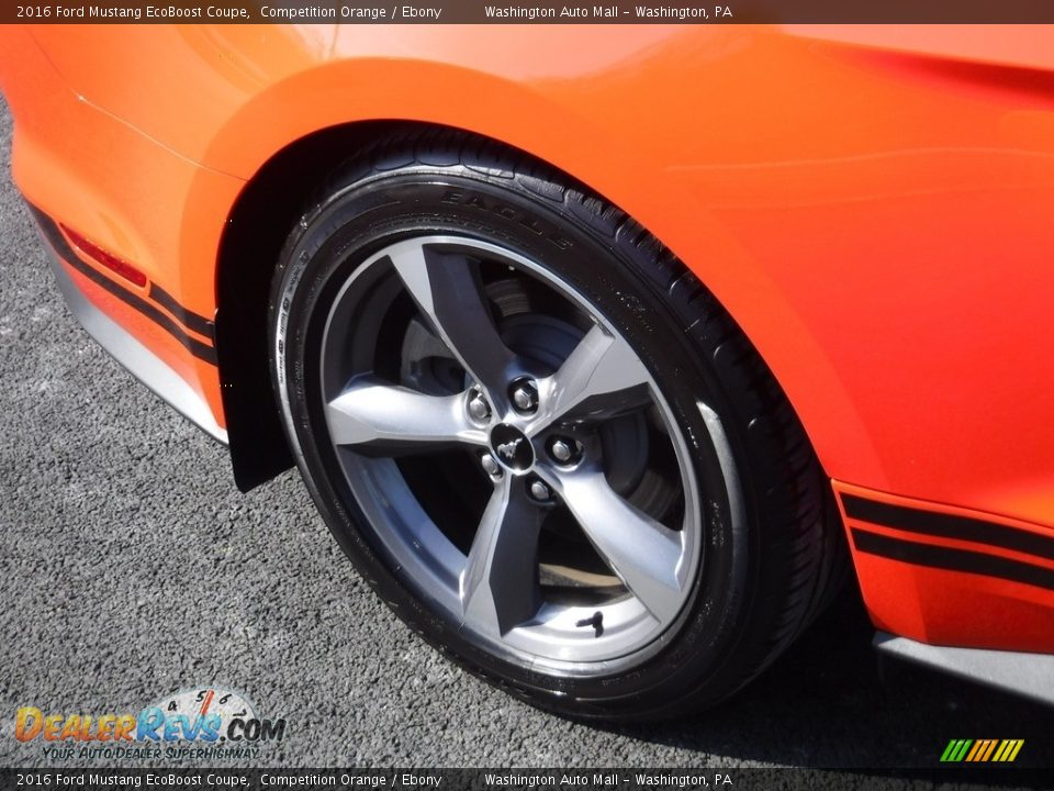 2016 Ford Mustang EcoBoost Coupe Competition Orange / Ebony Photo #8