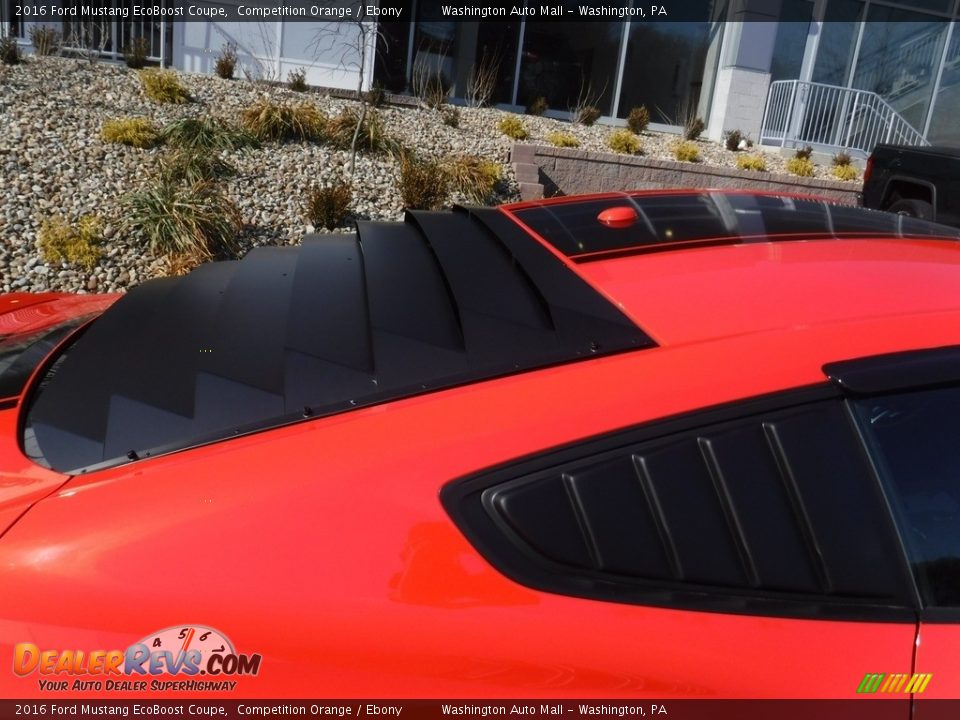 2016 Ford Mustang EcoBoost Coupe Competition Orange / Ebony Photo #9