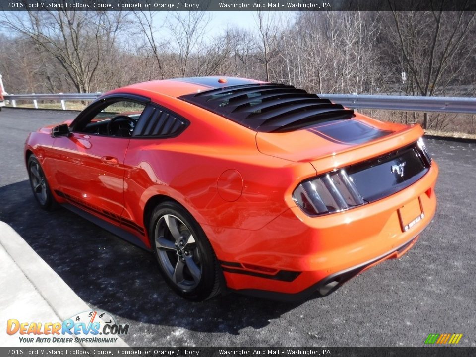 2016 Ford Mustang EcoBoost Coupe Competition Orange / Ebony Photo #11