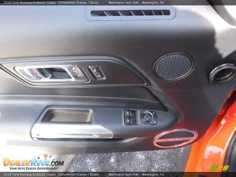 2016 Ford Mustang EcoBoost Coupe Competition Orange / Ebony Photo #14
