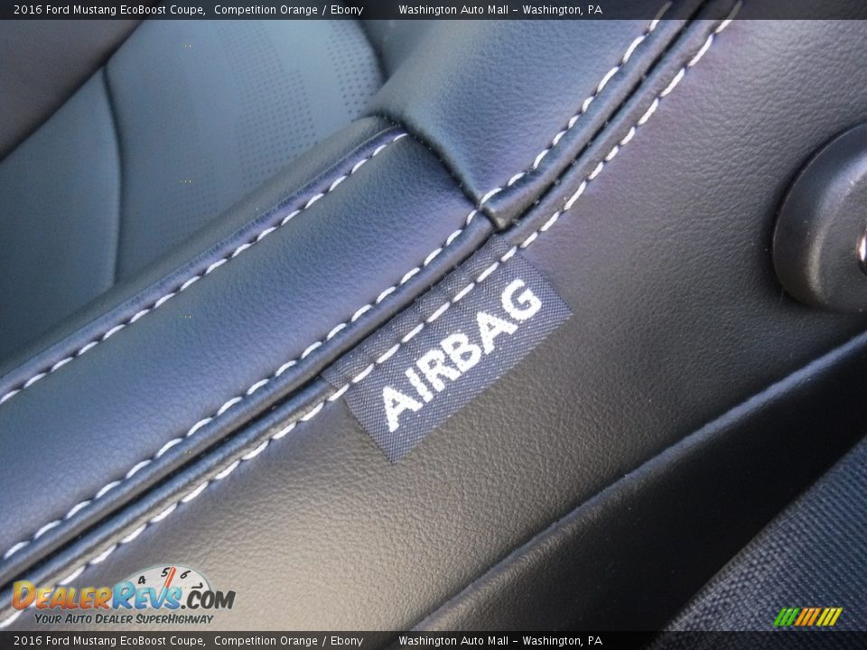 2016 Ford Mustang EcoBoost Coupe Competition Orange / Ebony Photo #18