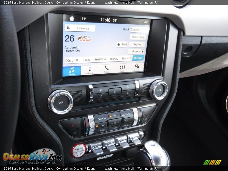 2016 Ford Mustang EcoBoost Coupe Competition Orange / Ebony Photo #19