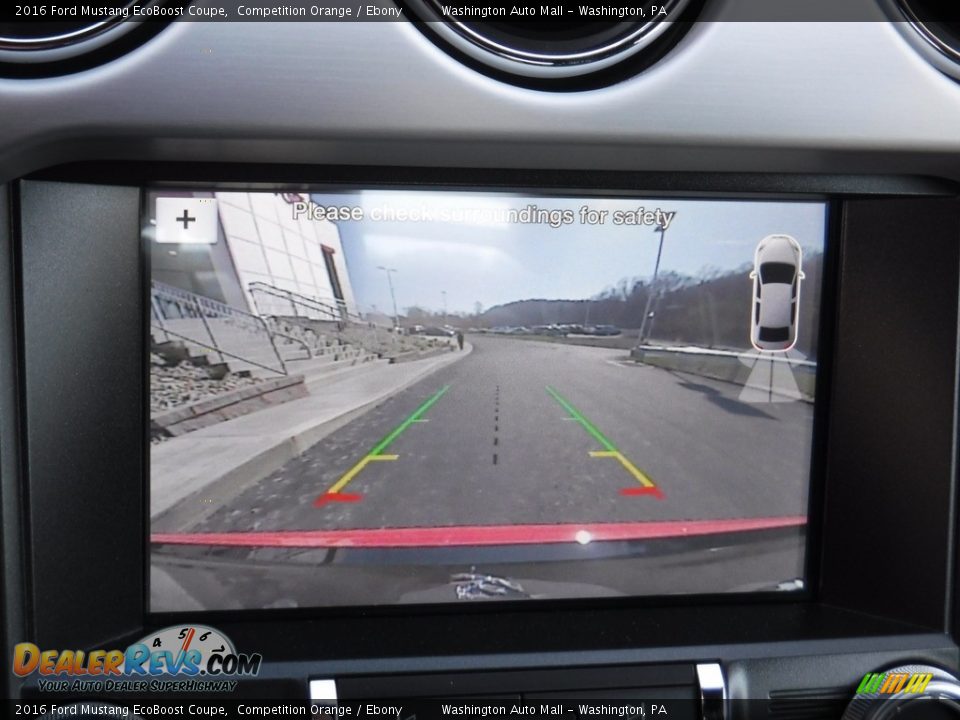 2016 Ford Mustang EcoBoost Coupe Competition Orange / Ebony Photo #20