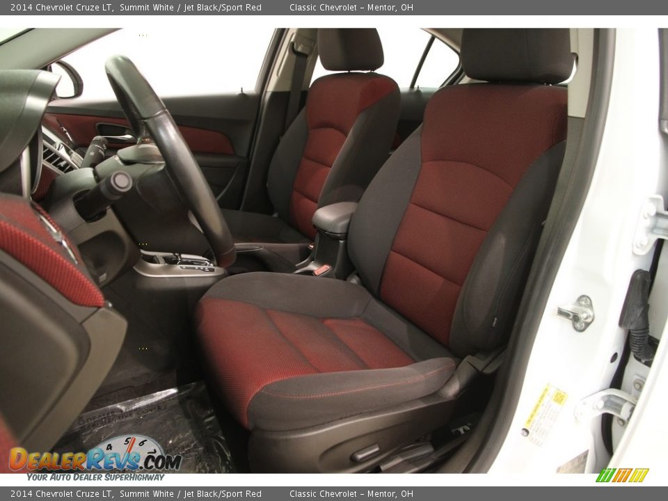 2014 Chevrolet Cruze LT Summit White / Jet Black/Sport Red Photo #5