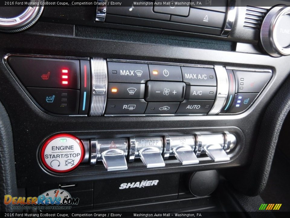 2016 Ford Mustang EcoBoost Coupe Competition Orange / Ebony Photo #21