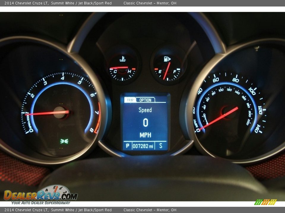 2014 Chevrolet Cruze LT Summit White / Jet Black/Sport Red Photo #7