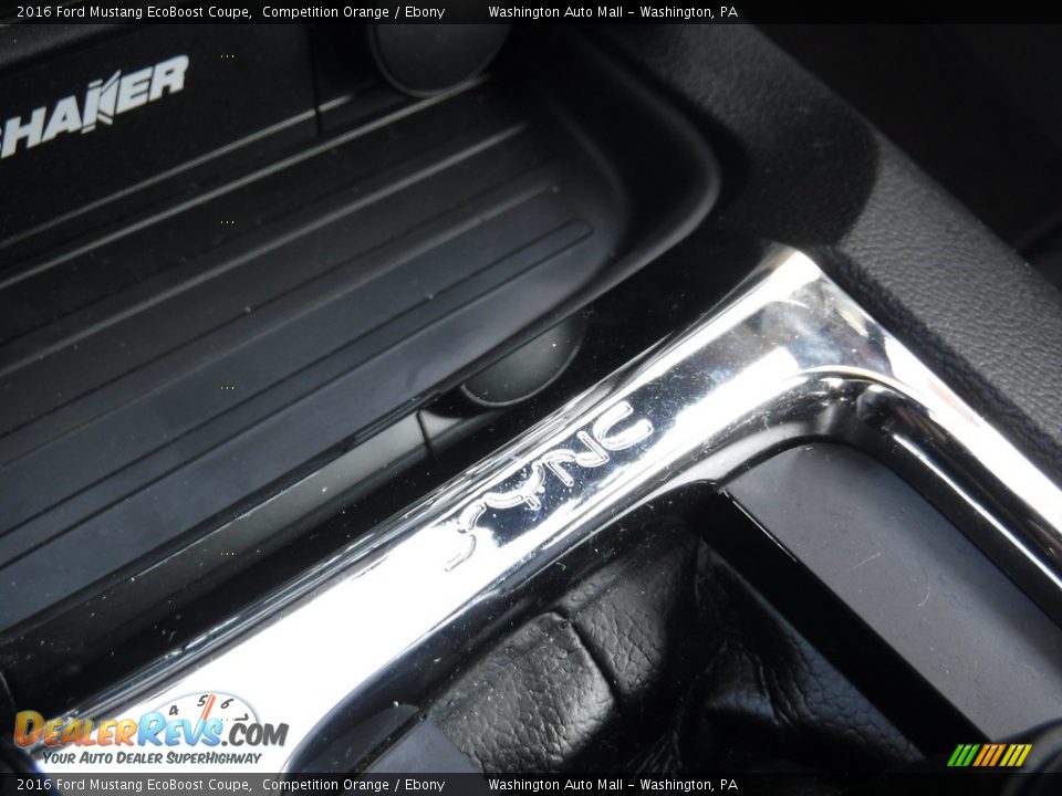 2016 Ford Mustang EcoBoost Coupe Competition Orange / Ebony Photo #22