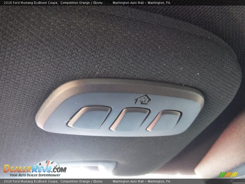 2016 Ford Mustang EcoBoost Coupe Competition Orange / Ebony Photo #24