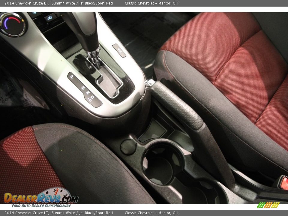 2014 Chevrolet Cruze LT Summit White / Jet Black/Sport Red Photo #9