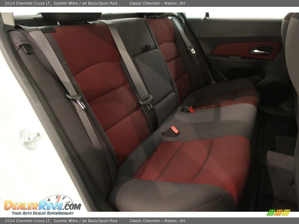 2014 Chevrolet Cruze LT Summit White / Jet Black/Sport Red Photo #11
