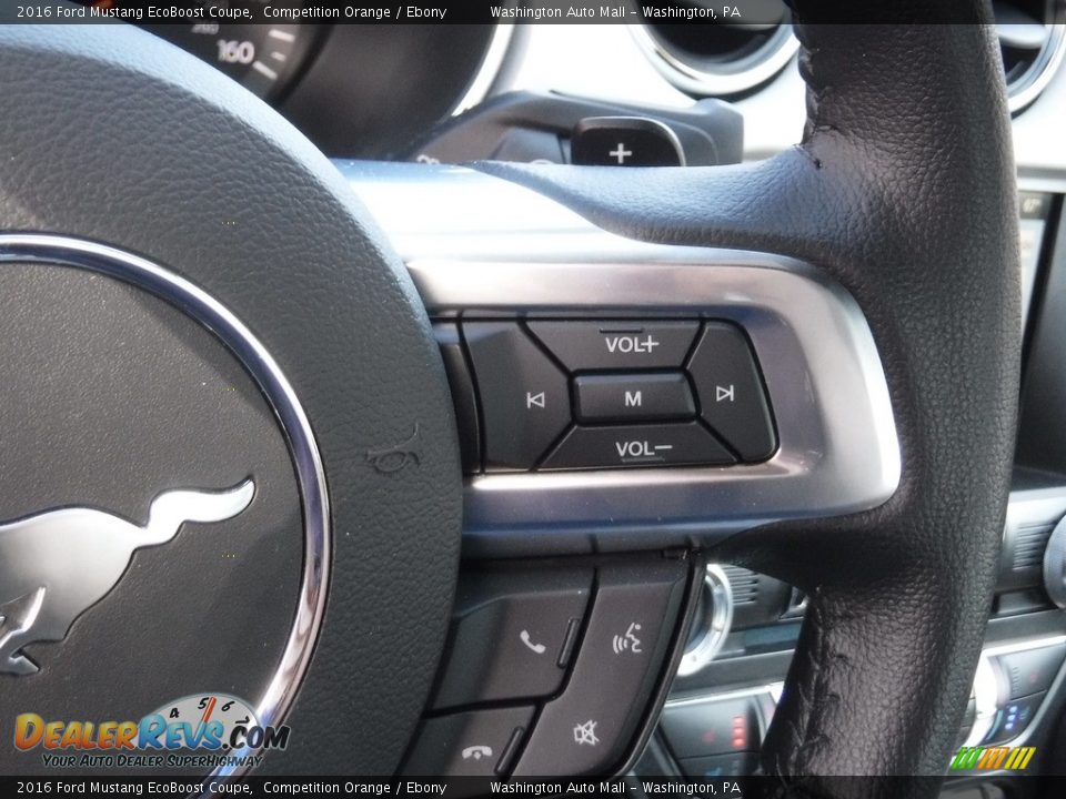 2016 Ford Mustang EcoBoost Coupe Competition Orange / Ebony Photo #26