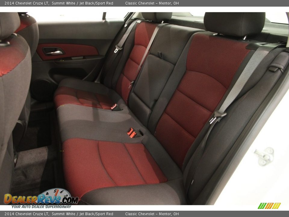 2014 Chevrolet Cruze LT Summit White / Jet Black/Sport Red Photo #12