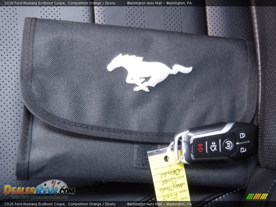 2016 Ford Mustang EcoBoost Coupe Competition Orange / Ebony Photo #28