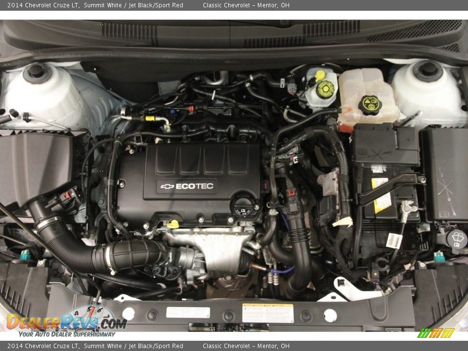 2014 Chevrolet Cruze LT Summit White / Jet Black/Sport Red Photo #14