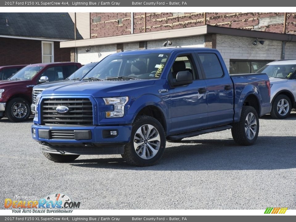 2017 Ford F150 XL SuperCrew 4x4 Lightning Blue / Earth Gray Photo #1