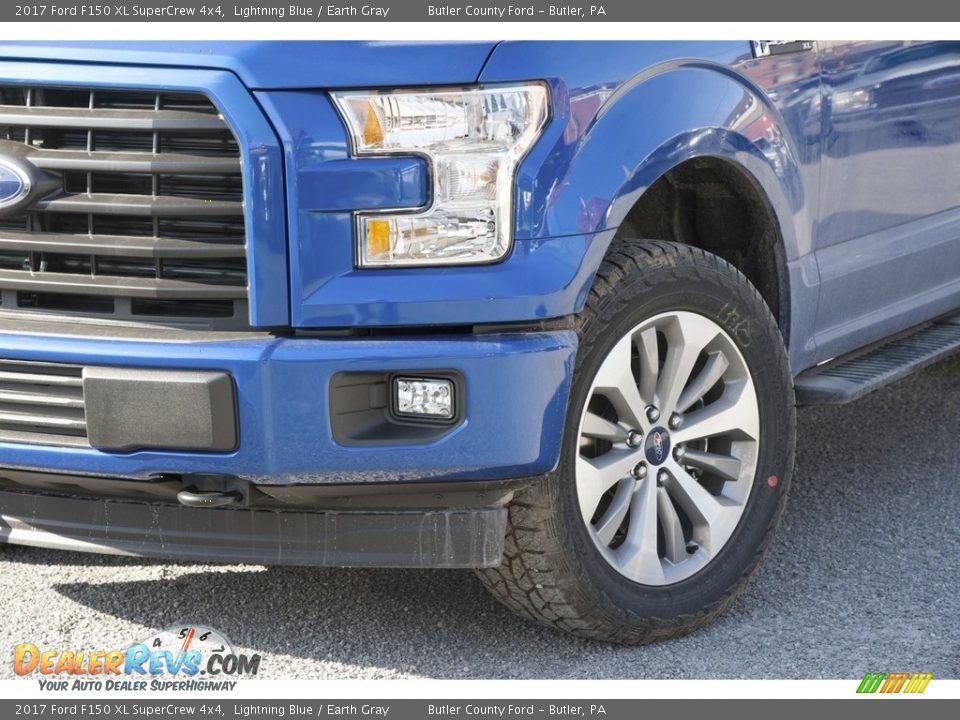 2017 Ford F150 XL SuperCrew 4x4 Lightning Blue / Earth Gray Photo #2