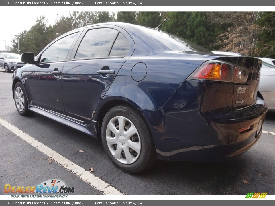 2014 Mitsubishi Lancer ES Cosmic Blue / Black Photo #2