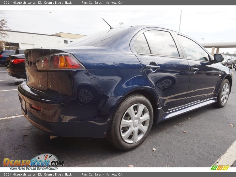2014 Mitsubishi Lancer ES Cosmic Blue / Black Photo #3